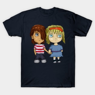 Kid's Love, Beautiful couple cartoon design for children T-Shirt